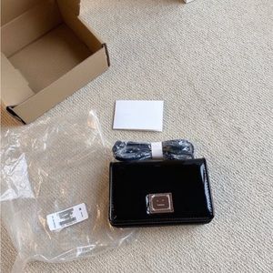 Acne black mini crossbody bag